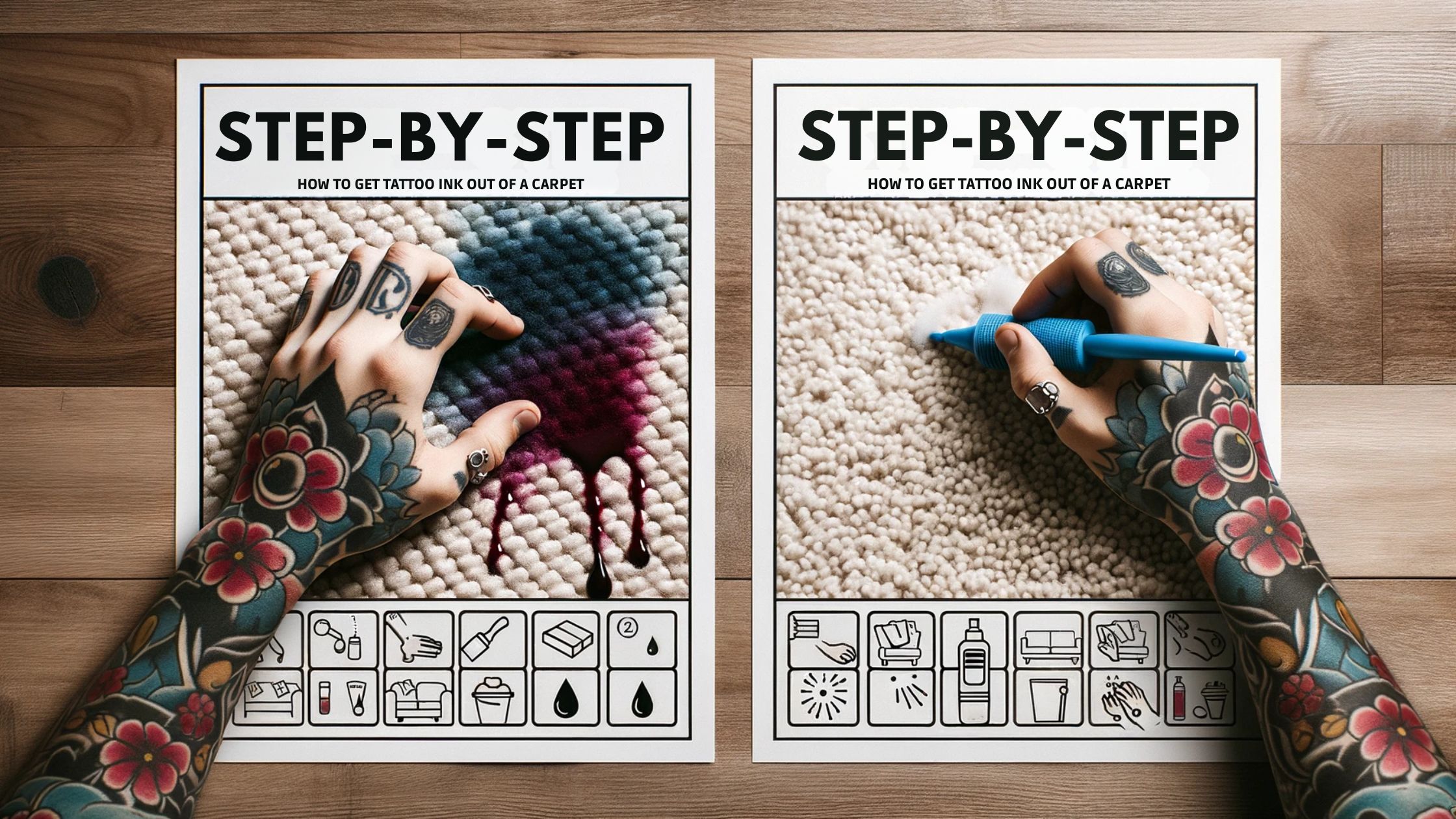 StepbyStep How to Get Tattoo Ink Out of Carpet Like a Pro