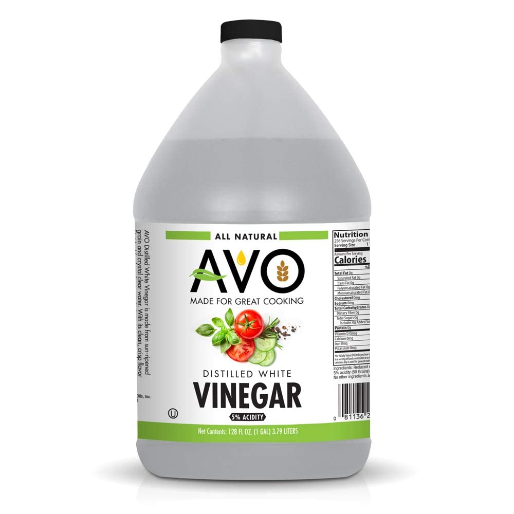 AVO 1 Gallon (128 oz) Pure Natural Distilled White Vinegar