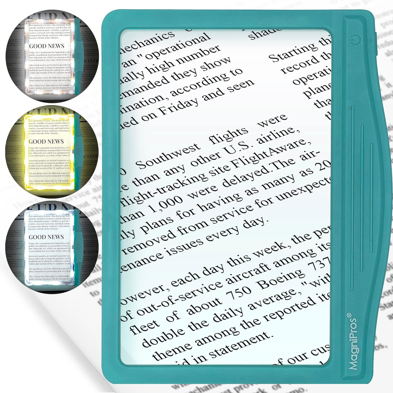 MAGNIPROS 5X Large LED Page Magnifier
