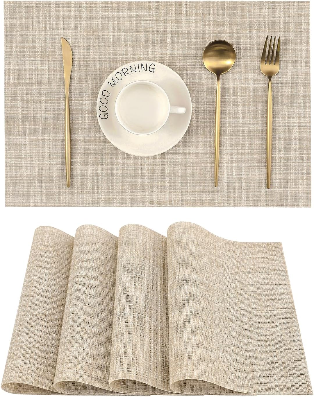 Beige Placemats Set of 4