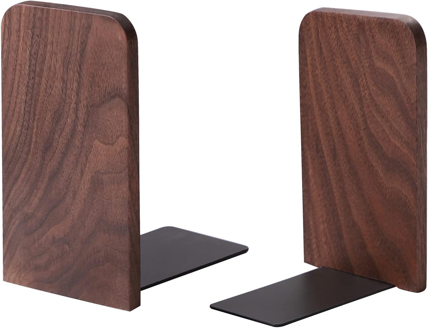 Muso Wood Book Ends for Shelves