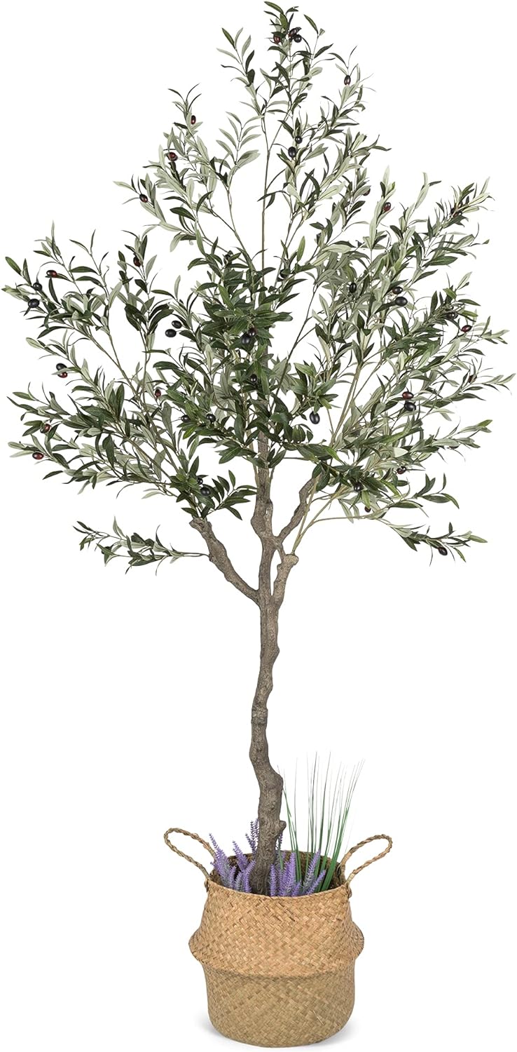 Artificial Olive Tree, 82 Inches Tall