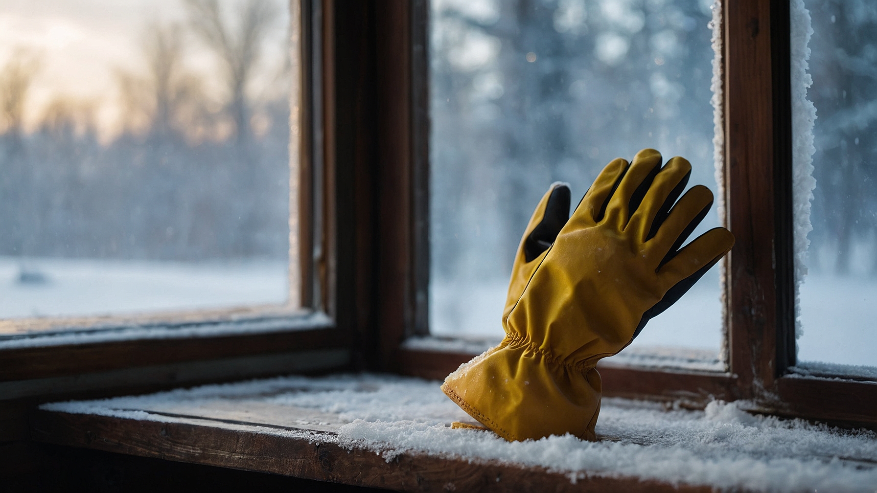winter rubber gloves