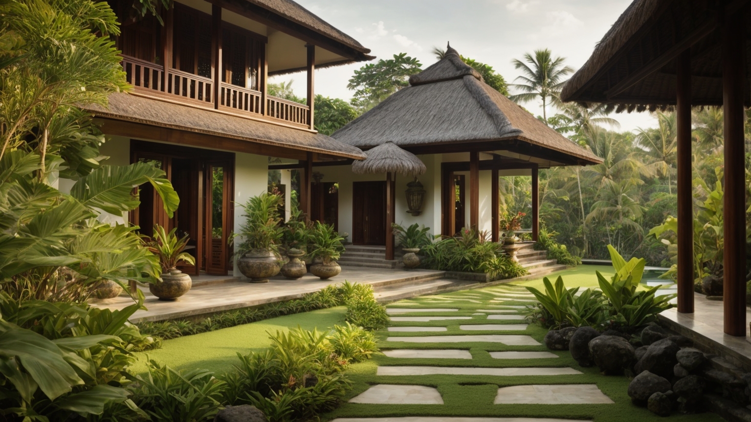 tropical bali style house design