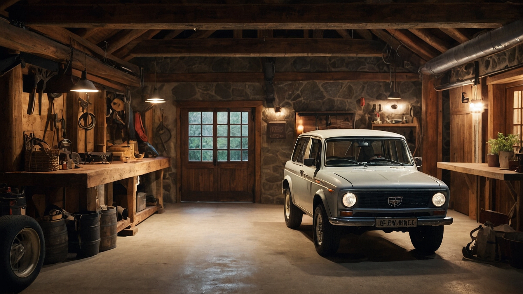 Default A Cozy Inviting Rustic Garage Space That Embodies A Ho 0 