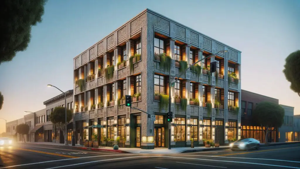 eco-friendly facade redesign in California