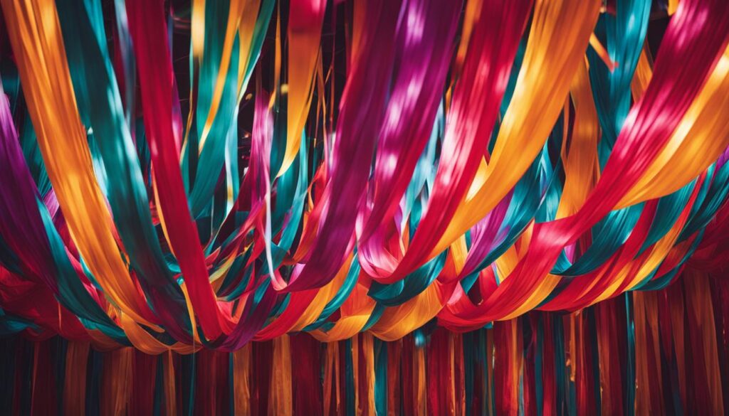 Colorful streamers