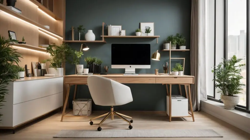 small space desk functionality and style