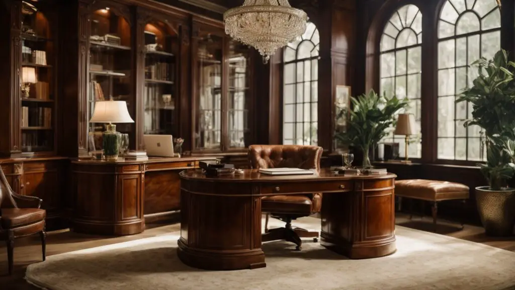 elegant professional traditional home office