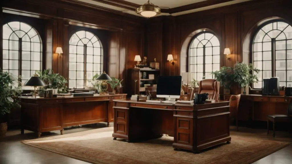 traditional office with automation 