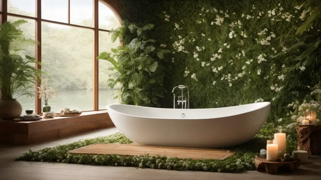Nature and Greenery bath design