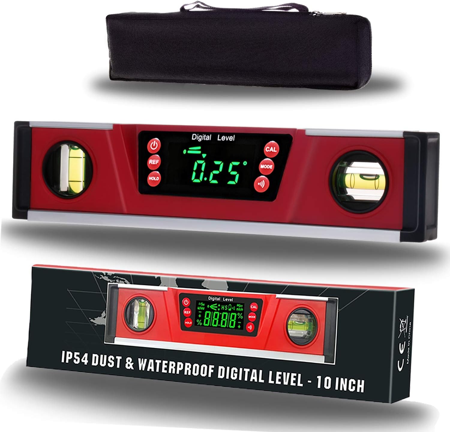10-Inch Digital Torpedo Level and Protractor