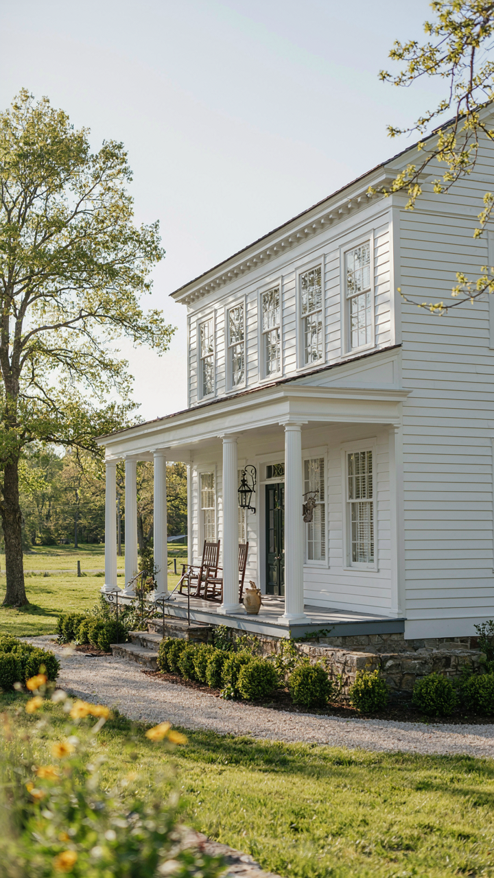 Horizontal Stack Tile Layout Farmhouse Porch Ideas For Slow Evenings Outdoors – Hello Homey!