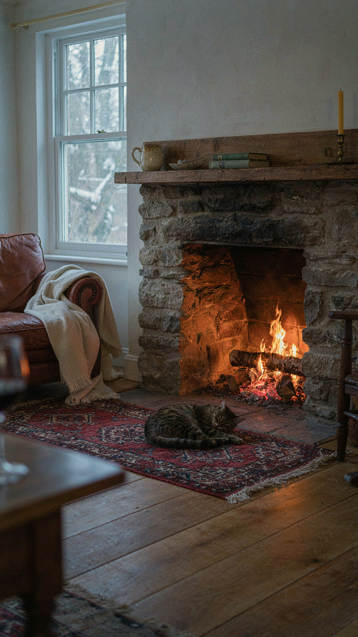 The Farmhouse Fireplace Isn't A Trend, It's An Enduring Energy Source.