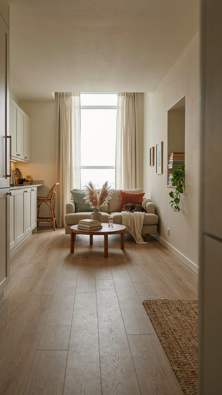 A well-designed 1,100-square-foot small retirement house plan with an efficient layout.