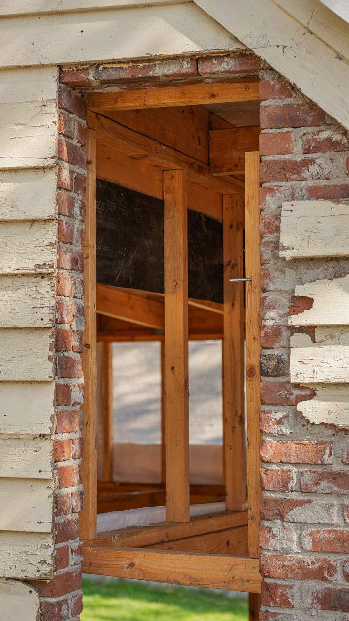 Cutaway view of a Victorian house wall, showing layered construction for durability.
